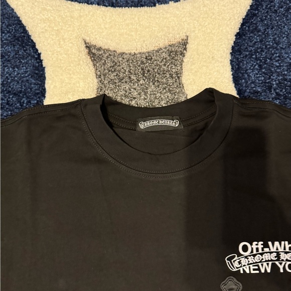 Chrome Hearts Off White New York Black T-Shirt Men’s Size Medium or Large - Picture 3 of 4